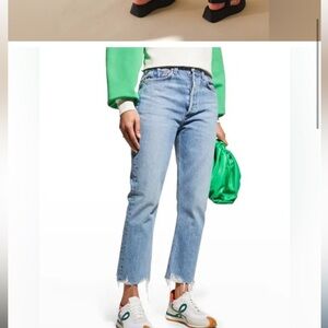 AGOLDE Riley High Rise Straight Crop